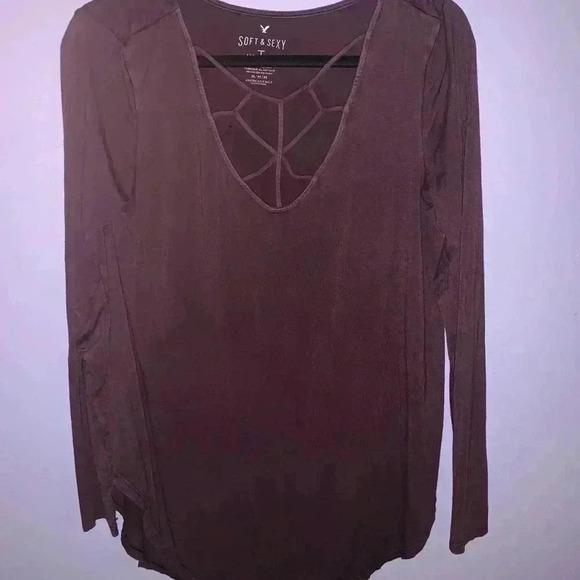 American Eagle Women’s Medium Long Sleeve Top - Picture 1 of 2